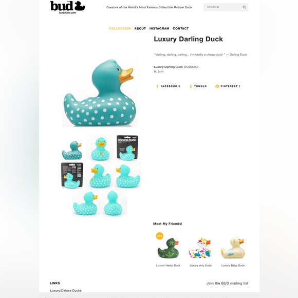 COLLECTIBLE 💥Rubber Duckie “Luxury Darling Duck” /Brand new in box - Picture 9 of 11